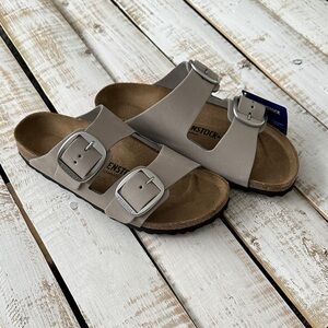 Birkenstock Women’s Arizona Big Buckle Sandal Size 39 Stone Coin New NWT